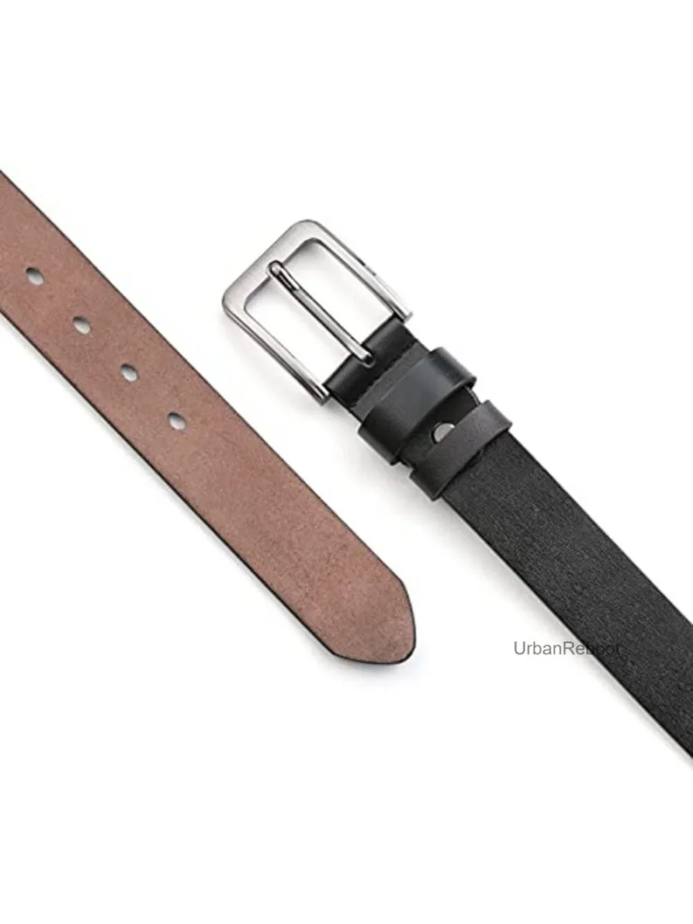 Genuine Leather Men's Belt for Jeans, Big & Tall, Comes with Puncher